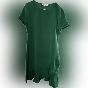 Diane Von Furstenberg Asymmetrical Green Dress